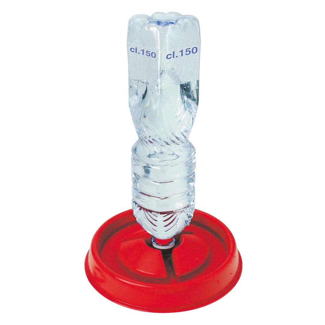 vaschetta abbeveratoio per bottiglie di plastica